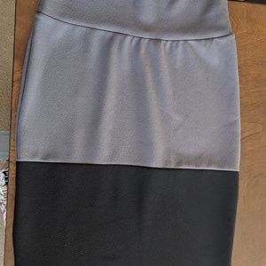 LuLaRoe Cassie Skirt•EUC•Medium•black+gray